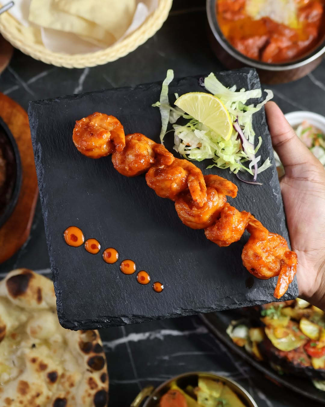 Ba'zaan — authentic South Asian and Turkish cooking, served on site.