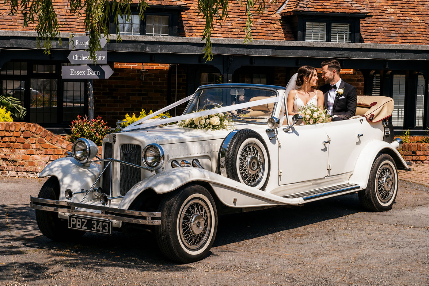 UKAY Royal Carriages — vintage Rolls-Royce, Beauford and Regent Landaulette arrivals.