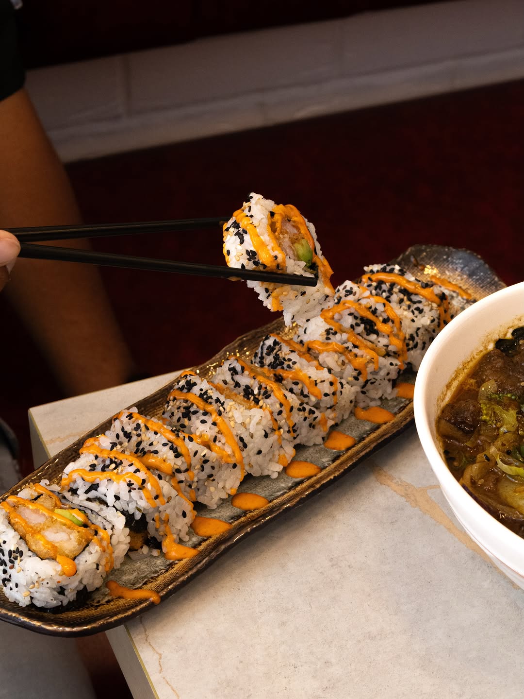Sushi night, freshly rolled for the perfect bite.